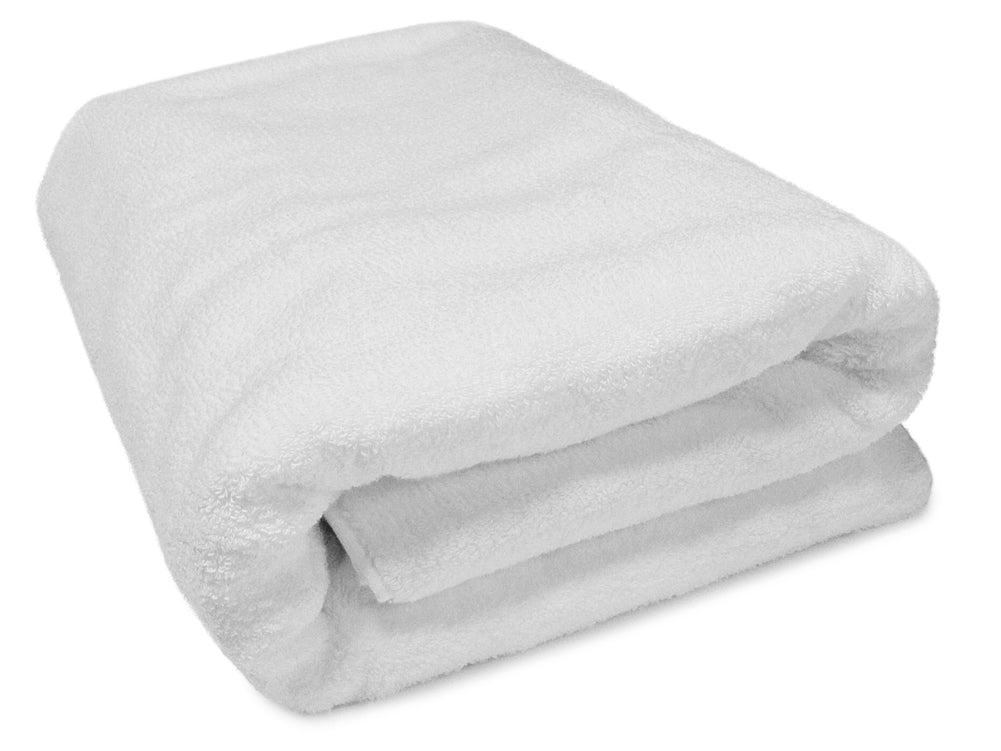 Crisp White - Jumbo Bath Towel 40 x 90 – Plus Plush Towels